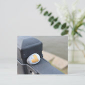Schattige Gold Heart Rock Briefkaart (Staand voorkant)