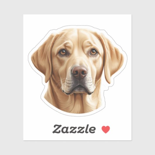 Schattige Golden Retriever Puppy Sticker – Schatti (Vel)
