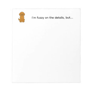 Schattige Goldendoodle Hond Notitieblok