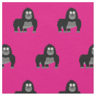 Schattige Gorilla Jongere Baby Nursery Roze Aap Stof