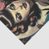 Schattige  Gothic Meisje Tissuepapier (Detail)