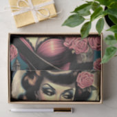 Schattige  Gothic Meisje Tissuepapier (Geschenk)