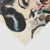 Schattige Gothic Pin Up Tissuepapier (Detail)