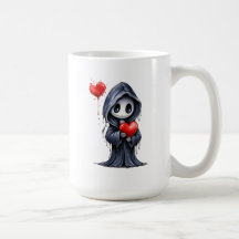 Schattige Gotische Dood Grim Reaper Hart Mok – Spo