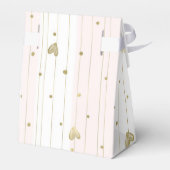 Schattige Goud & Roze Harten Bedankdoosjes (Achterkant)