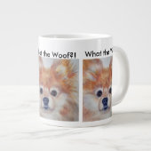 SCHATTIGE GOUDBONTE POMERANIËR JUMBO MOK (Voorkant rechts)