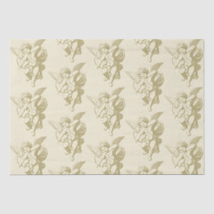Schattige  Gouden Beige Cupid Angel Tissuepapier