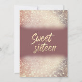 Schattige gouden jurk met glittery ombre kaart (Achterkant)