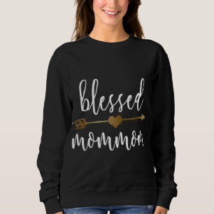 Schattige gouden pijl gezegend mama Thanksgiving Trui