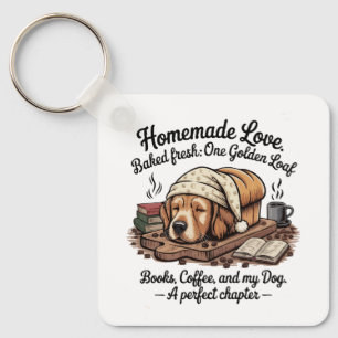 Schattige Gouden Retriever Hond Brood Boeken & Sleutelhanger