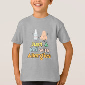 Schattige & Grappig Allergy Awareness T-shirt (Voorkant)