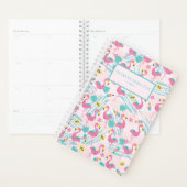 Schattige Grappig Flamingo Roze Blush Tropisch Pat Planner (Display)