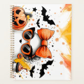 Schattige grappig Halloween spook Planner (Voorkant)
