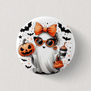 Schattige grappig Halloween spook Ronde Button 3,2 Cm