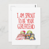 Schattige grappig Ik ben spruit Valentijnsdag Brie Briefkaart (Voorkant / Achterkant)