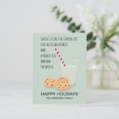 Schattige Grappig Kerstfeest Feestdagenkaart (Staand voorkant)