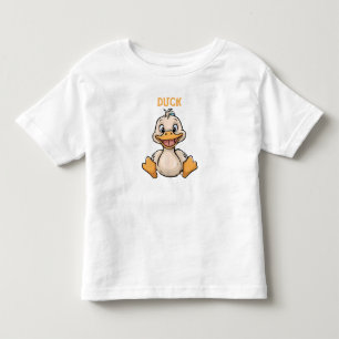Schattige grappig klein blij eend peuter T-shirt