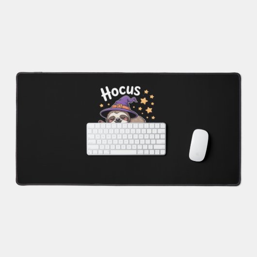 Schattige Grappig Luiaard Halloween Essential T-Sh Bureaumat (Keyboard & Muis)