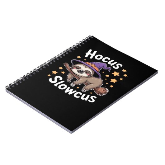 Schattige Grappig Luiaard Halloween Essential T-Sh Notitieboek (Linkerzijde)