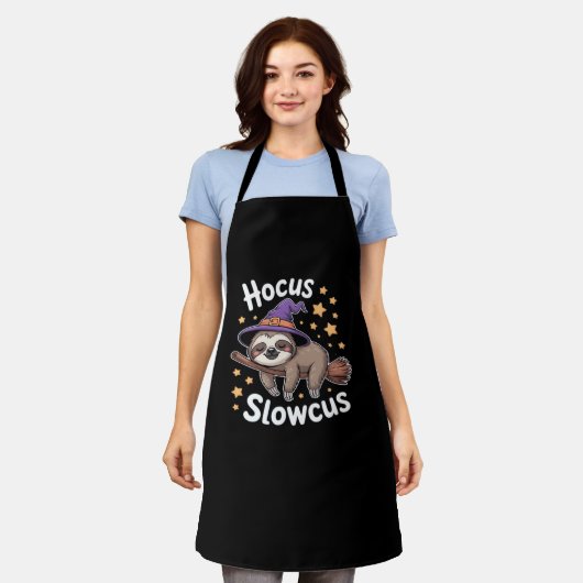 Schattige Grappig Luiaard Halloween Essential T-Sh Schort (Gedragen)