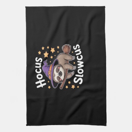 Schattige Grappig Luiaard Halloween Essential T-Sh Theedoek (Verticaal)