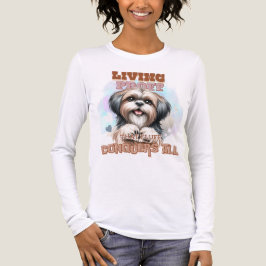 SCHATTIGE GRAPPIG SHIH TZU HOUND DOG GEZEGDE Tri-Blend SHIRT