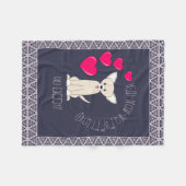 Schattige Grappig Tan Chihuahua Patroon Fleece Deken (Voorkant (Horizontaal))