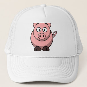 Schattige grappig varken trucker pet