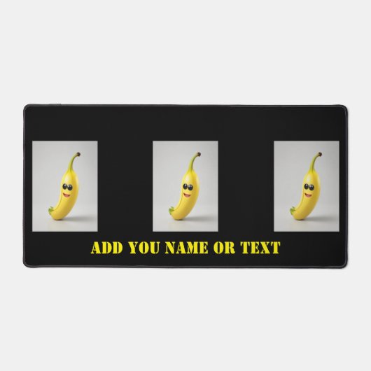 schattige grappige banaan Desk Mat (Voorkant)