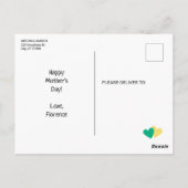 Schattige Grappige Cactus Bedankt dat je me geholp Briefkaart (Achterkant)