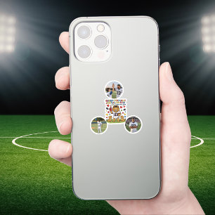 Schattige Grappige Citaten Leeuw Voetbal Vader Fot Sticker