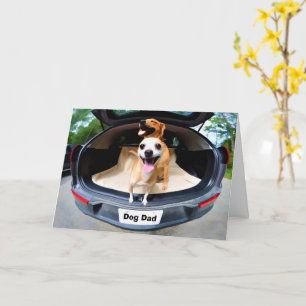 Schattige grappige honden Vaderdag Papa Kaart