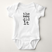 Schattige grappige humor De baby deed het citaat