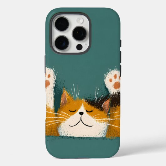 Schattige Grappige Kat Slapend Case-Mate iPhone Case (Achterkant)