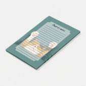 Schattige Grappige Kat Slapend Post-it® Notes (Schuin)