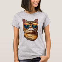 Schattige Grappige Kitty Kat Met Zonnebril Kat Lie