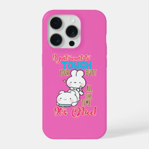 Schattige Grappige Konijn Ik Wil Je Achterwerk Net iPhone 15 Pro Hoesje
