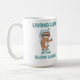 schattige grappige luiaard koffiemok