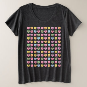 Schattige grappige meisjesachtige aangepaste gespr grote maat t-shirt