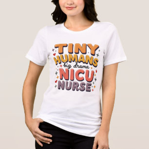 Schattige grappige NICU-verpleegster Tri-Blend Shirt