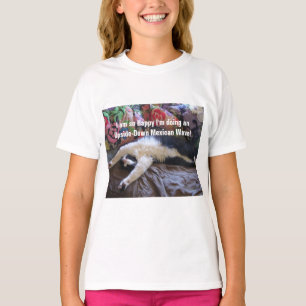Schattige Grappige Tuxedo Kat Mexicaanse Golf katt T-shirt