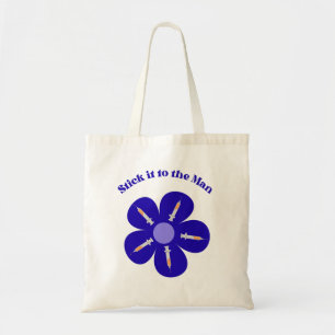 Schattige grappige verpleegster flebotomie bloem s tote bag