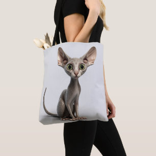 SCHATTIGE GRAY HAIRLESS SPHYNX CAT DRAAGTAS