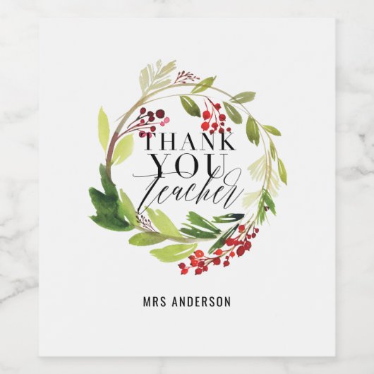 schattige griezelaar wijn etiket (Enkel label)