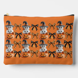 Schattige griezelige coquette Halloween-pompoen Etui