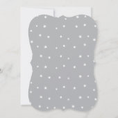 Schattige grijs en wit lamsvlees Baby shower Kaart (Achterkant)