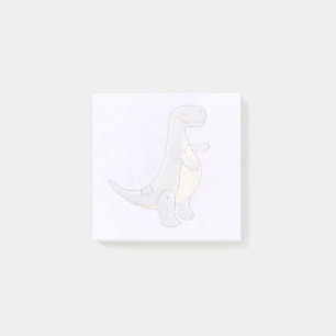 Schattige Grijs Tyrannosaurus Rex Dinosaur Speelgo Post-it® Notes