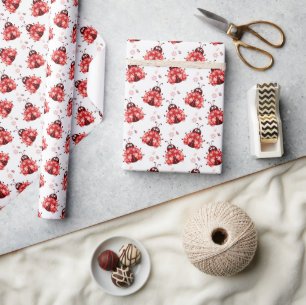 Schattige Grille Damebuggen Cadeaupapier