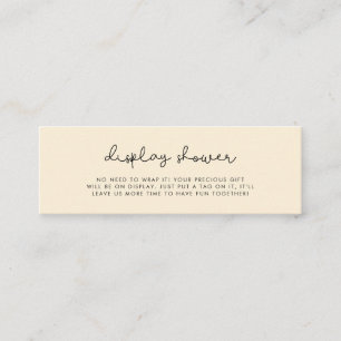 Schattige grillig Display douchekaartinzetstuk Mini Visitekaartje