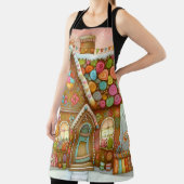 Schattige, grillig peperkoekhuis schort (Insitu)